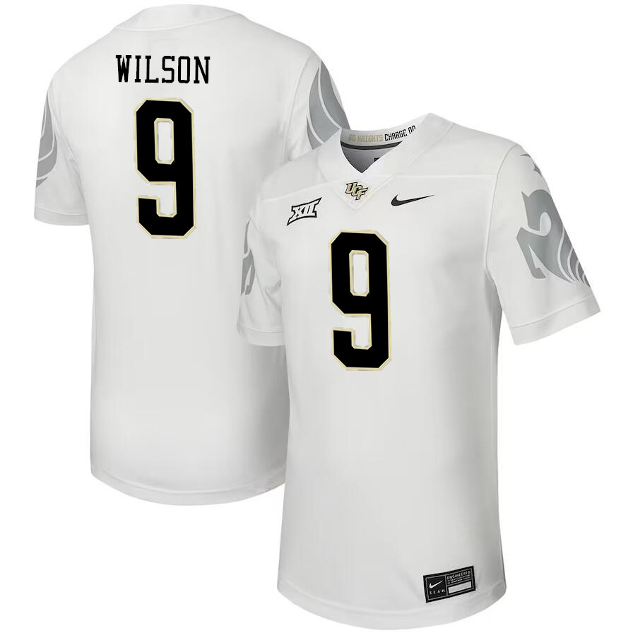 #9 Divaad Wilson UCF Knights Jerseys Football Stitched-White - Click Image to Close